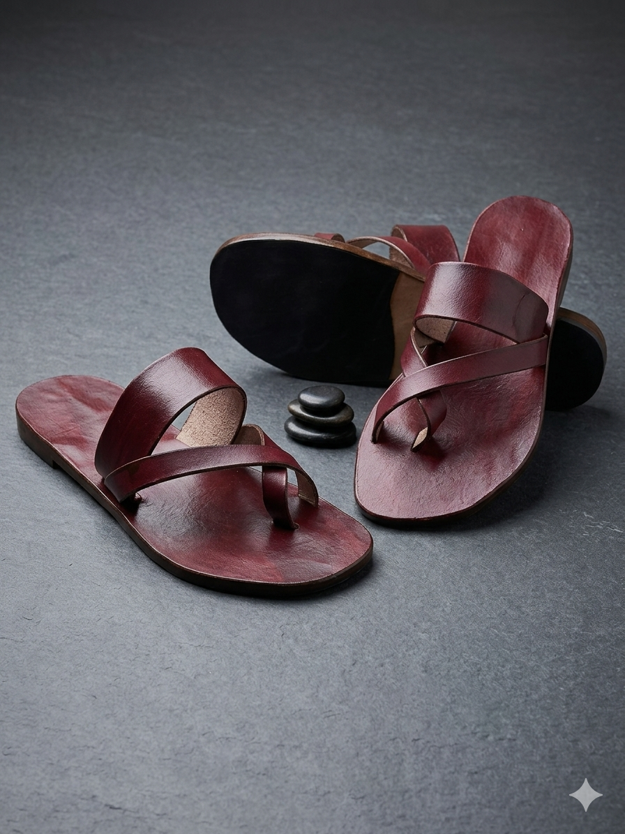 Sandalia Latinas de cuero – Estilo minimalista.