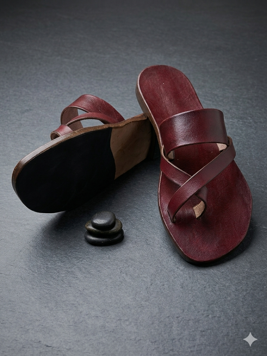 Sandalia Latinas de cuero – Estilo minimalista.