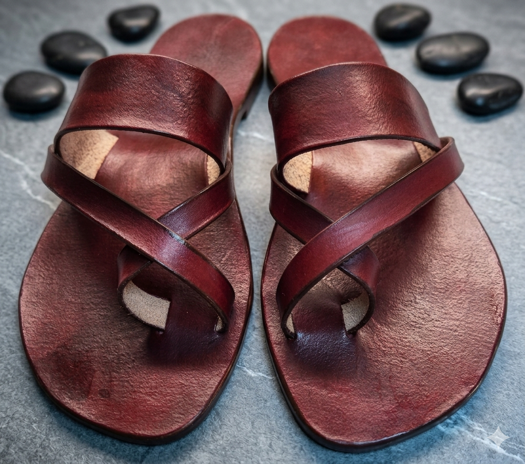 Sandalia Latinas de cuero – Estilo minimalista.